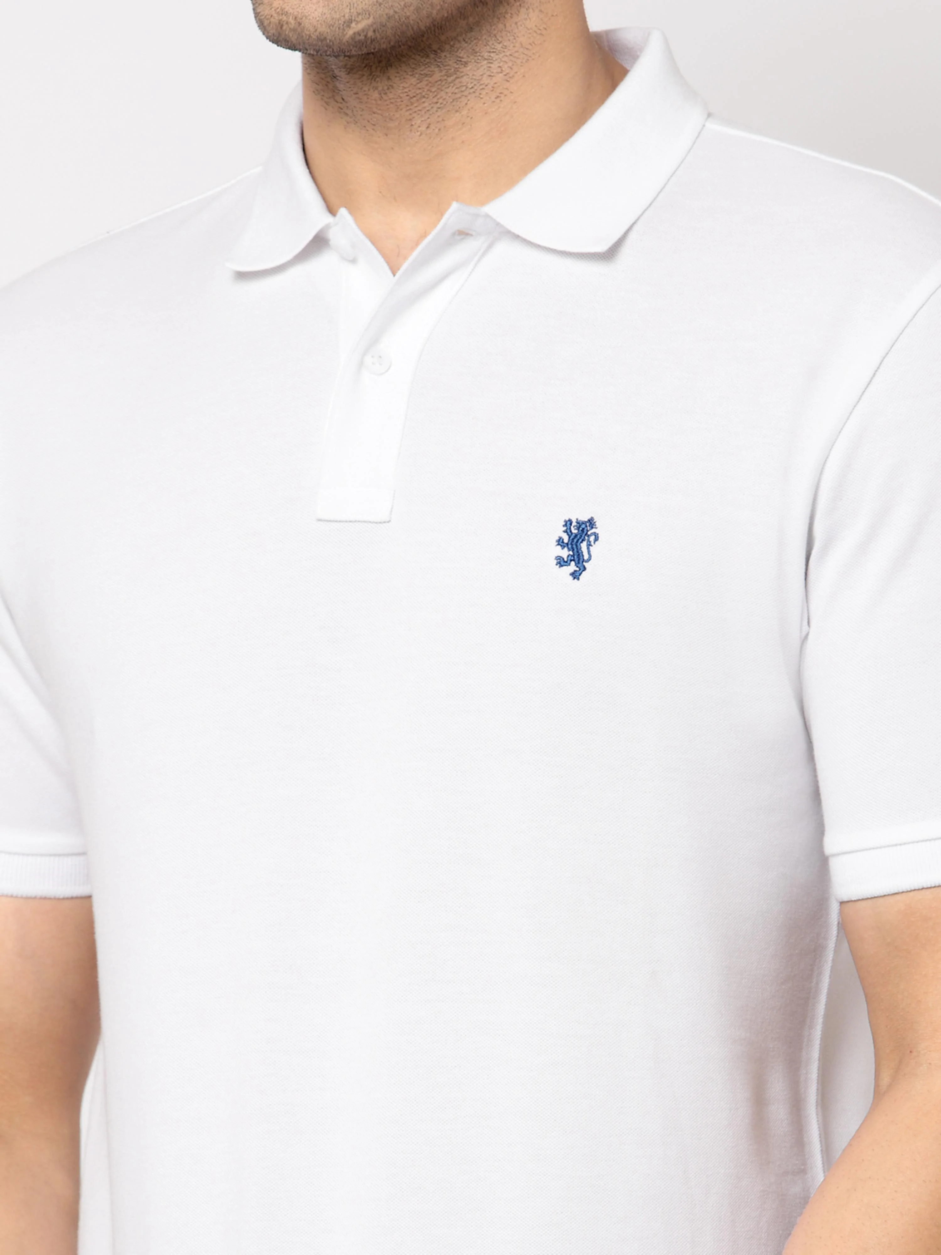 Solid Polo T-Shirt for Men - Image 4