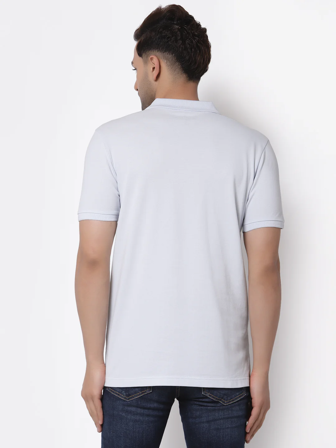 Solid Polo T-Shirt for Men - Image 3