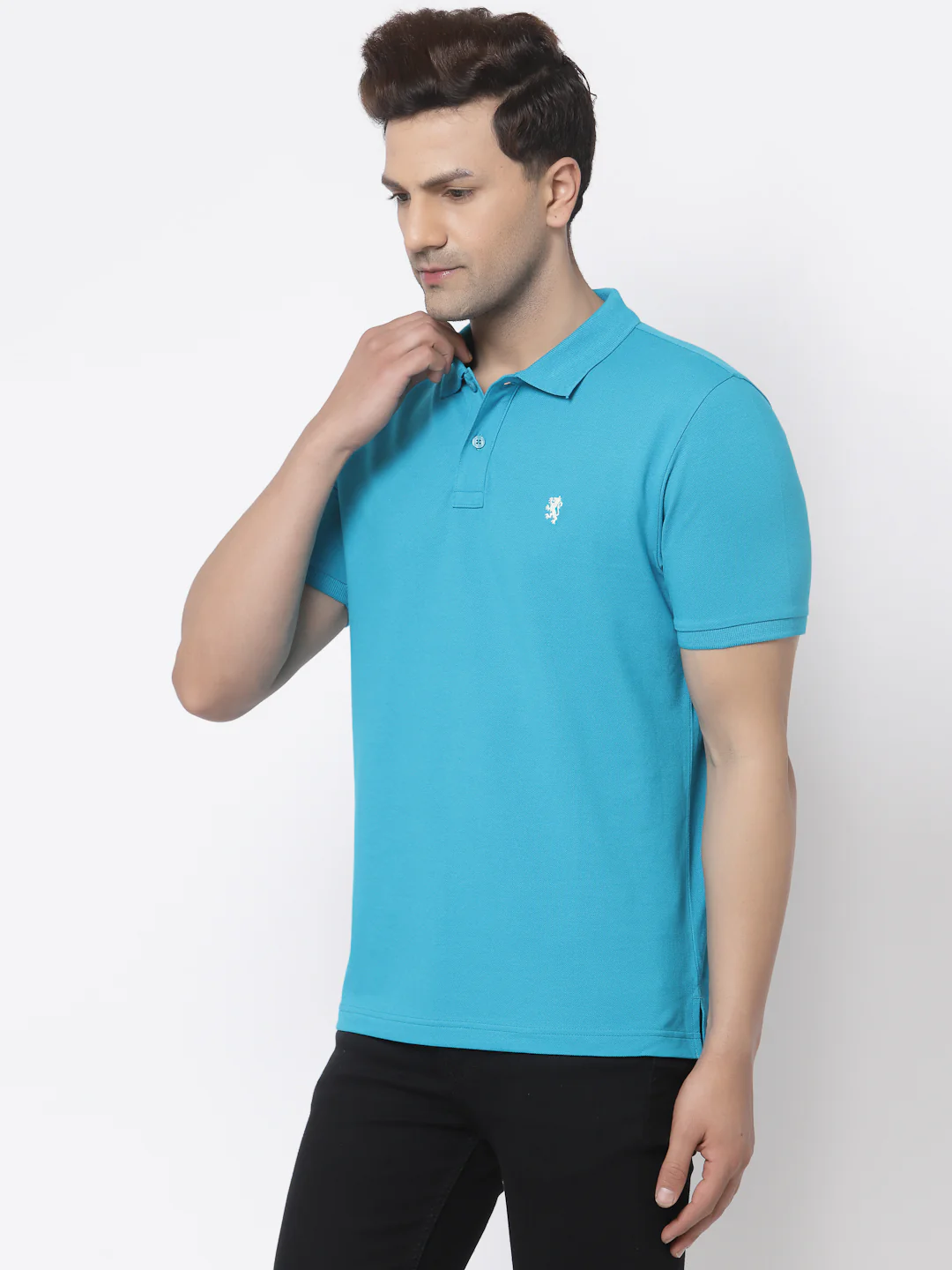 Solid Polo T-Shirt for Men - Image 2