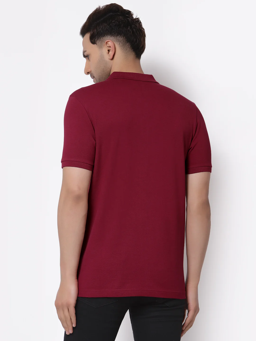 Solid Polo T-Shirt for Men - Image 3