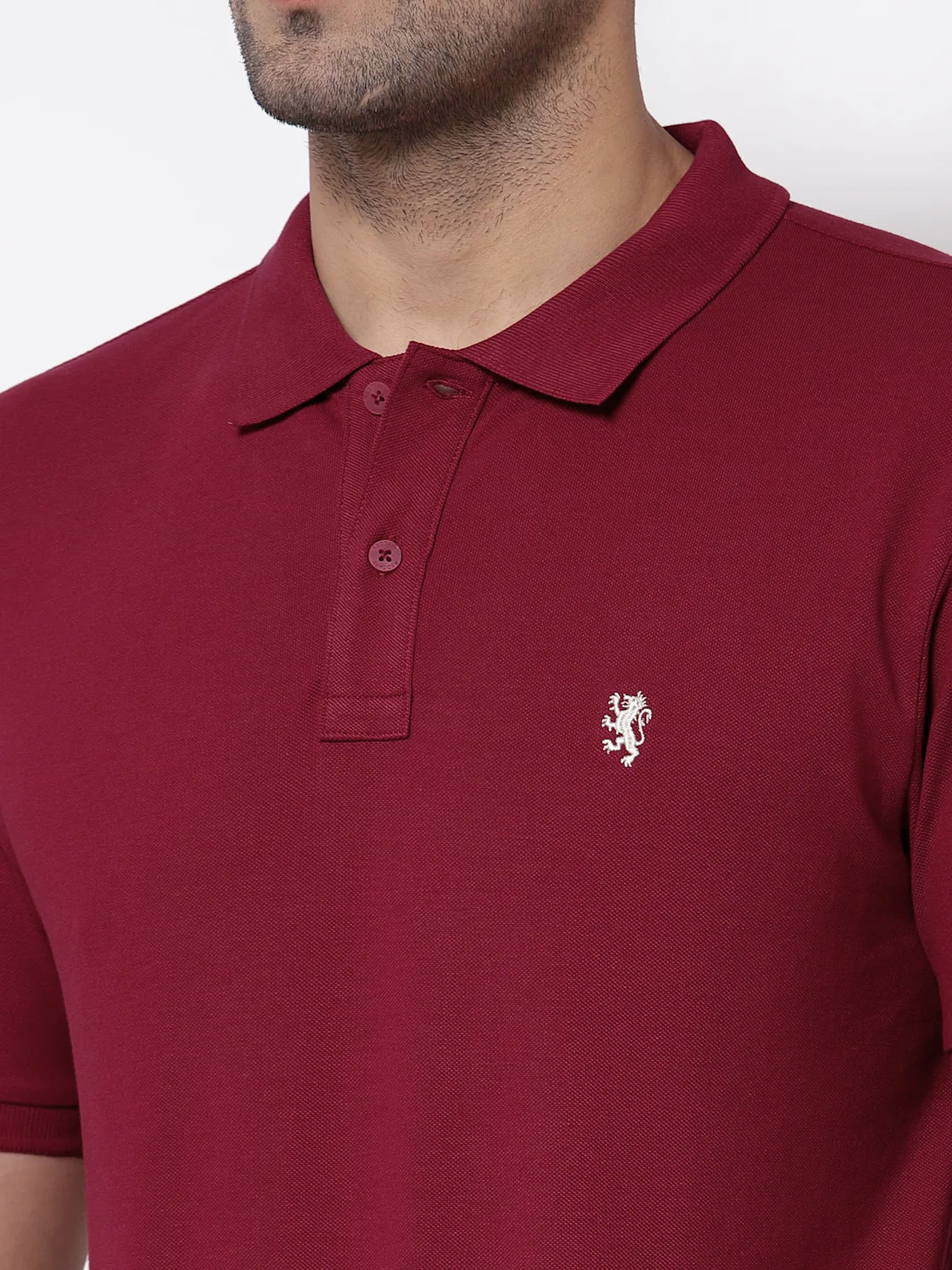 Solid Polo T-Shirt for Men - Image 4