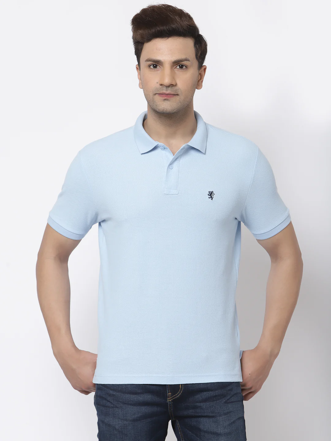 Solid-Polo-T-Shirt for Men