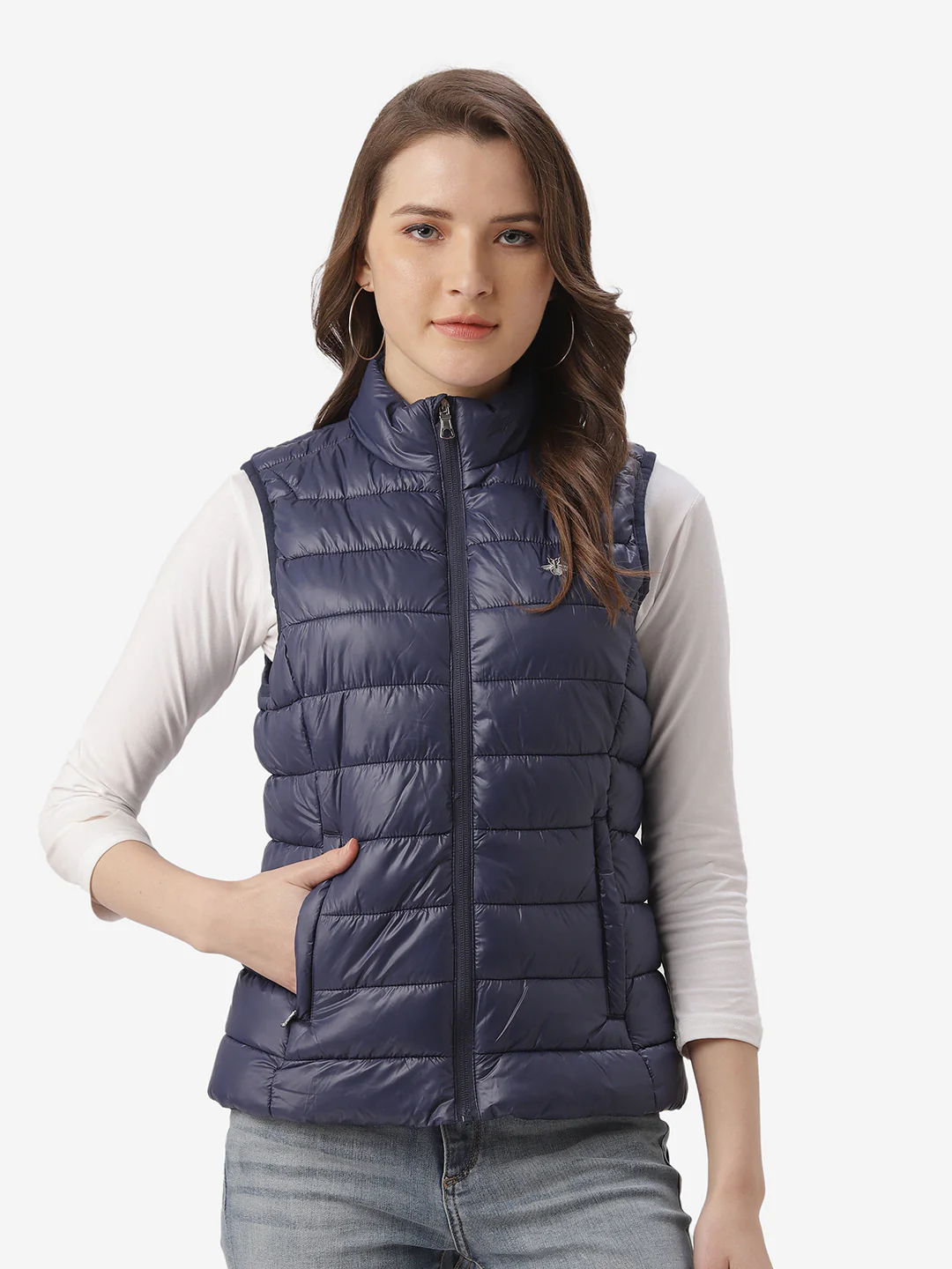 Women Navy Blue Jacket