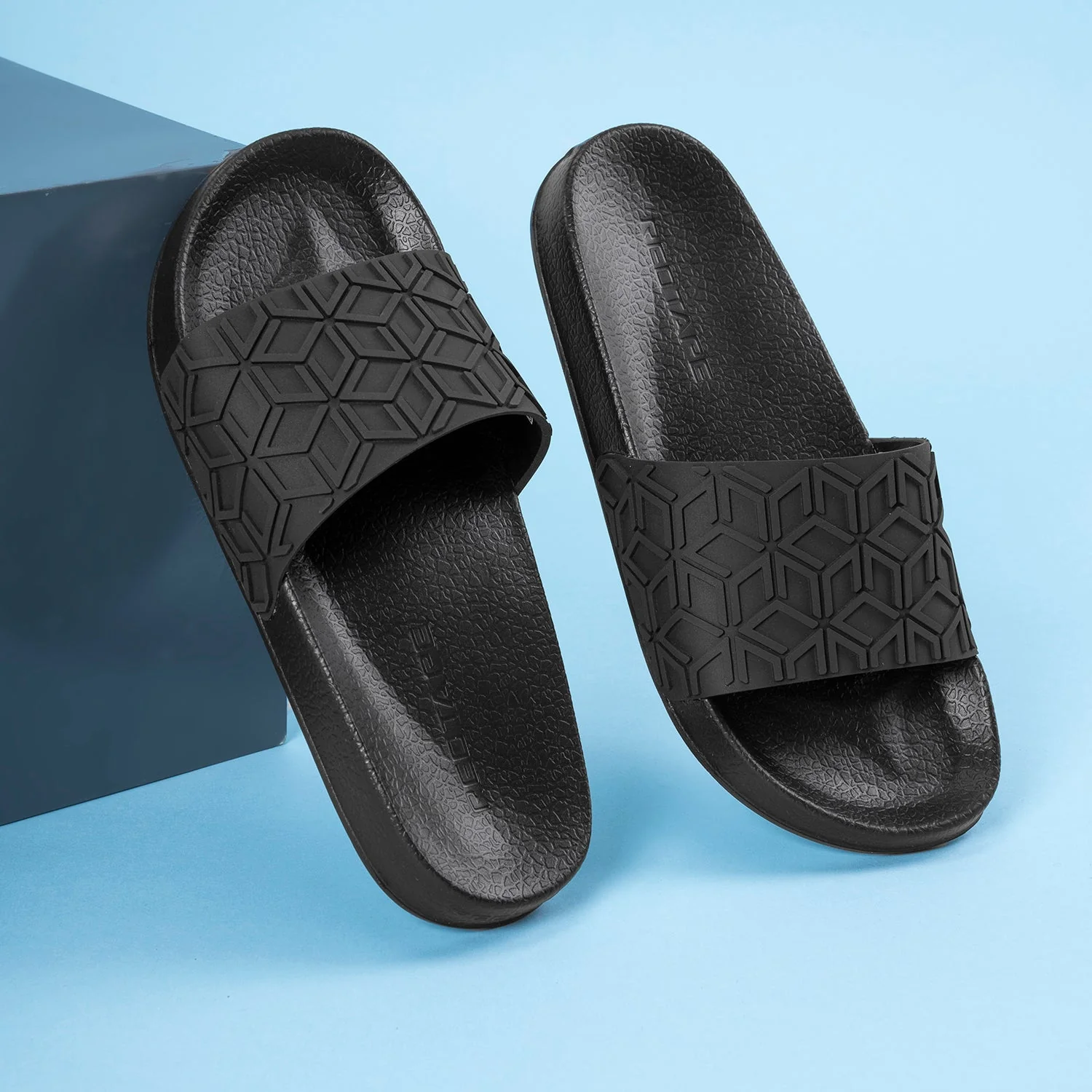 Women's Black Casual Sliders