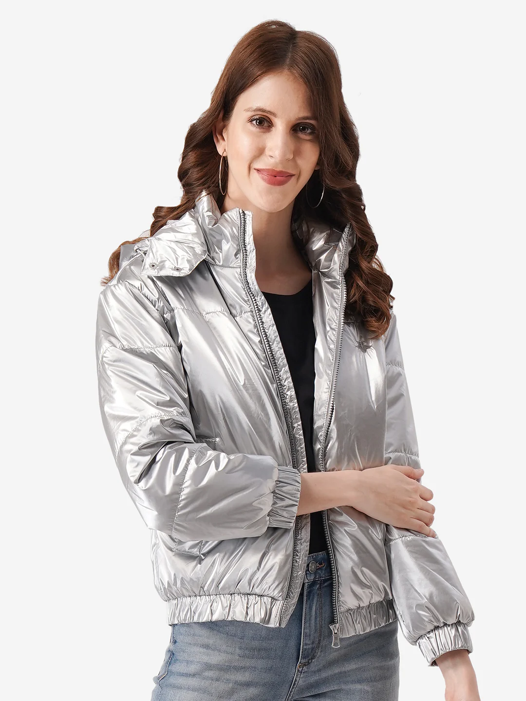 Women Silver Jacket